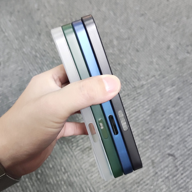 Ốp Lưng Iphone 7 Plus/ 8 Plus/Xs Max/XR/11 pro/11 Pro Max/12 promax/12/13/13 pro Mini Siêu Mỏng Cạnh Vuông Chống Vân Tay