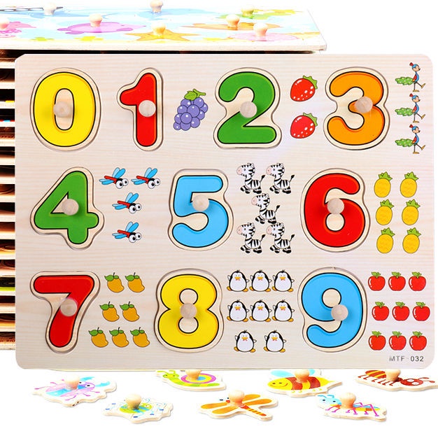Giáo Cụ Montessori  Bảng Ghép Núm Chủ Đề Côn Trùng Cho Bé Tập Lắp Ghép Phát Triển Tư Duy