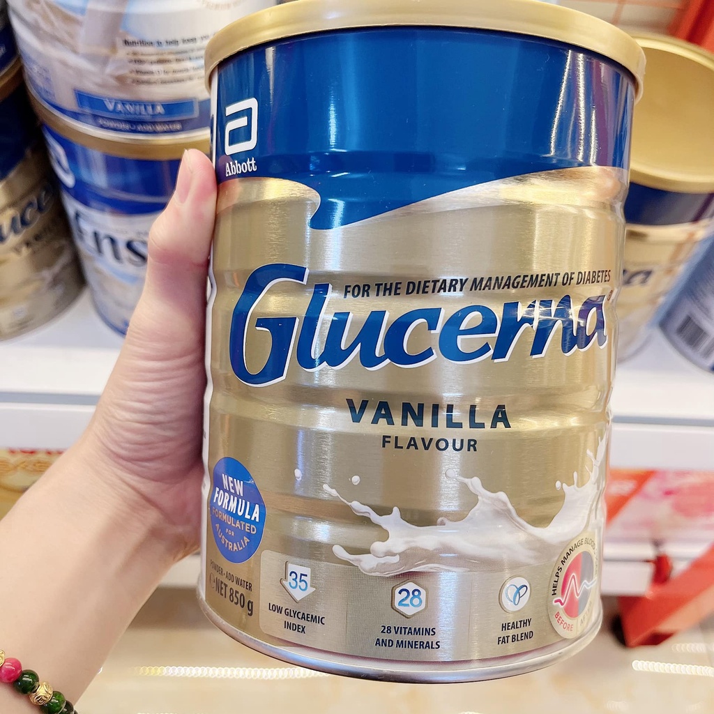 [Mẫu mới ]Sữa Glucerna 850gr Úc dành cho người tiểu đường