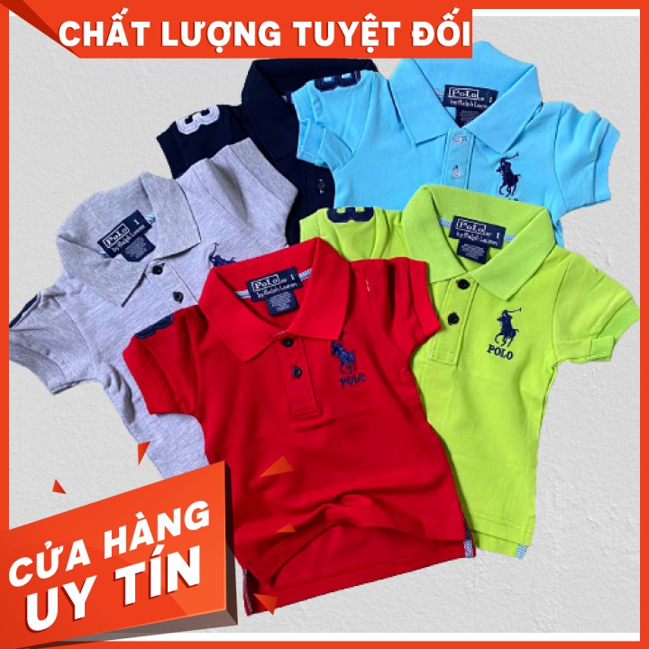 Áo thun bé trai cổ bẻ chất đẹp, Áo thun cá sấu bé trai, áo polo bé trai