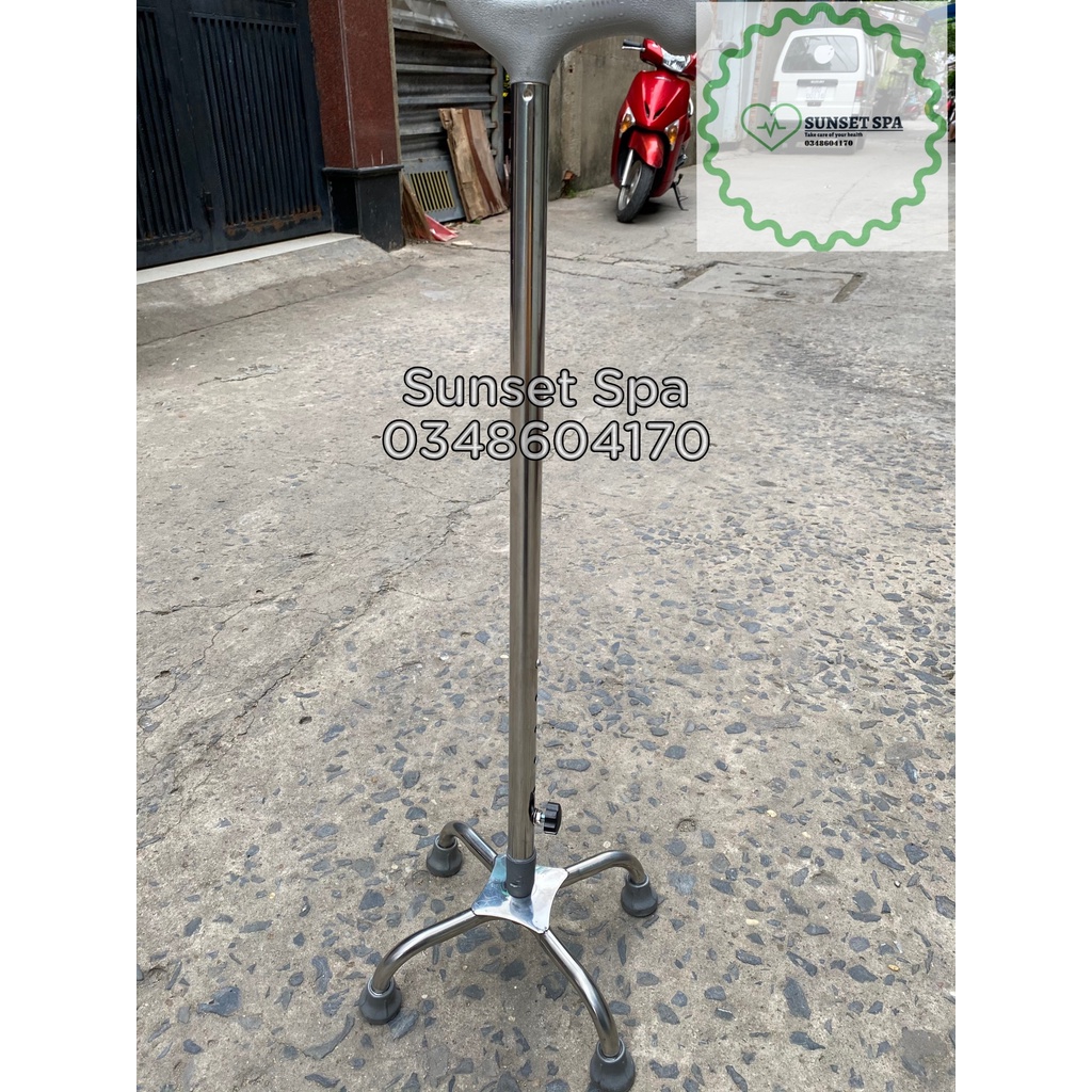Gậy Chống Cho Người Già Bằng Inox  - Gậy Tập Đi Cho Người Già