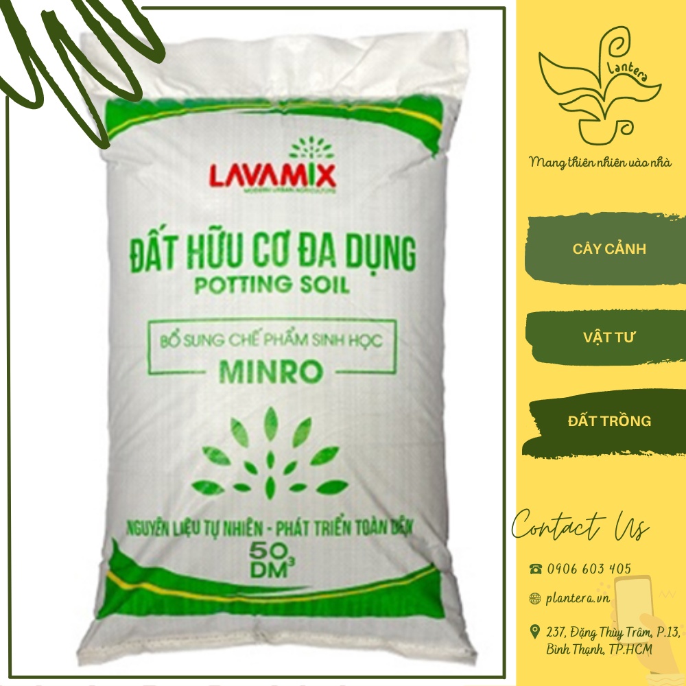 Đất Trồng Cây, Đất Trộn Hữu Cơ Đa Dụng Minro Lavamix 50Dm3 tiện lợi