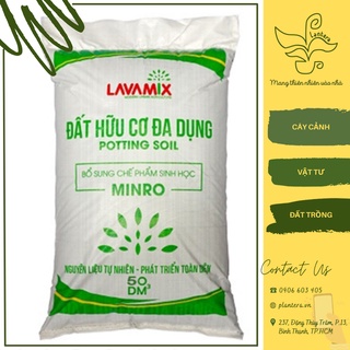 Đất Trồng Cây, Đất Trộn Hữu Cơ Đa Dụng Minro Lavamix 50Dm3 tiện lợi