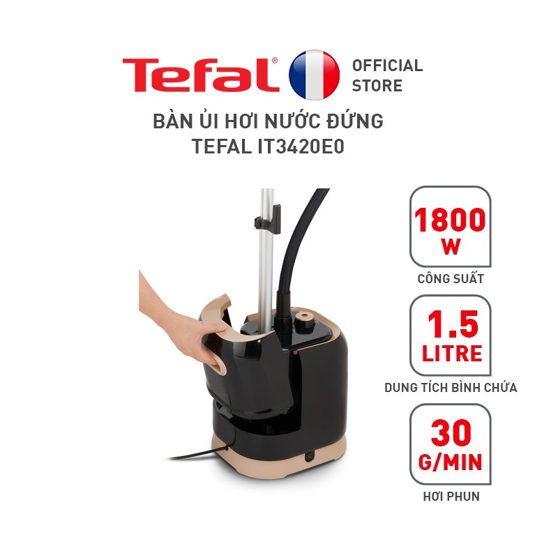 Bàn Ủi Hơi Nước Đứng Tefal IT3420E0 Công Suất 1800W Hàng Chính Hãng, Bảo Hành 24 Tháng