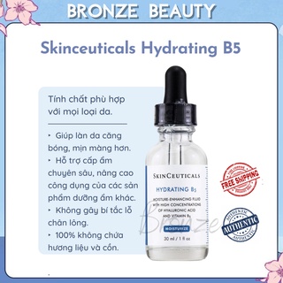 Tinh chất dưỡng da chuyên biệt Skinceuticals Hydrating B5 giúp cấp ẩm và hỗ trợ quá trình tái tạo da - S01