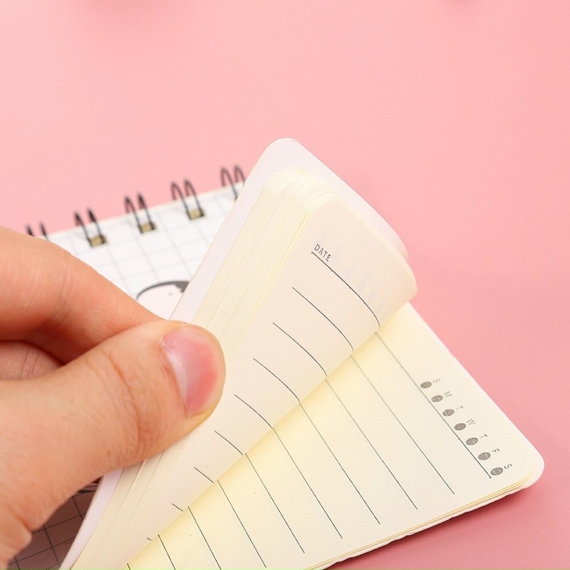 Sổ lò xo A5 120 trang kẻ ngang hoạ tiết cute