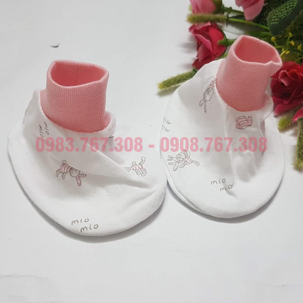 COMBO 2 Đôi Bao Tay + 2 Đôi Bao Chân Miomio Cotton Cho Bé [MIO Việt Nam]