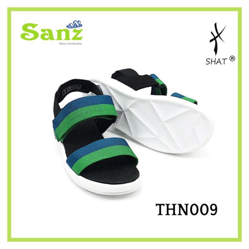 [Sanz]{SALE} GIÀY SANDAL SHAT-SHONDO F6 SPORT ĐẾ OMBRE ĐEN TRẮNG -x2q " * !