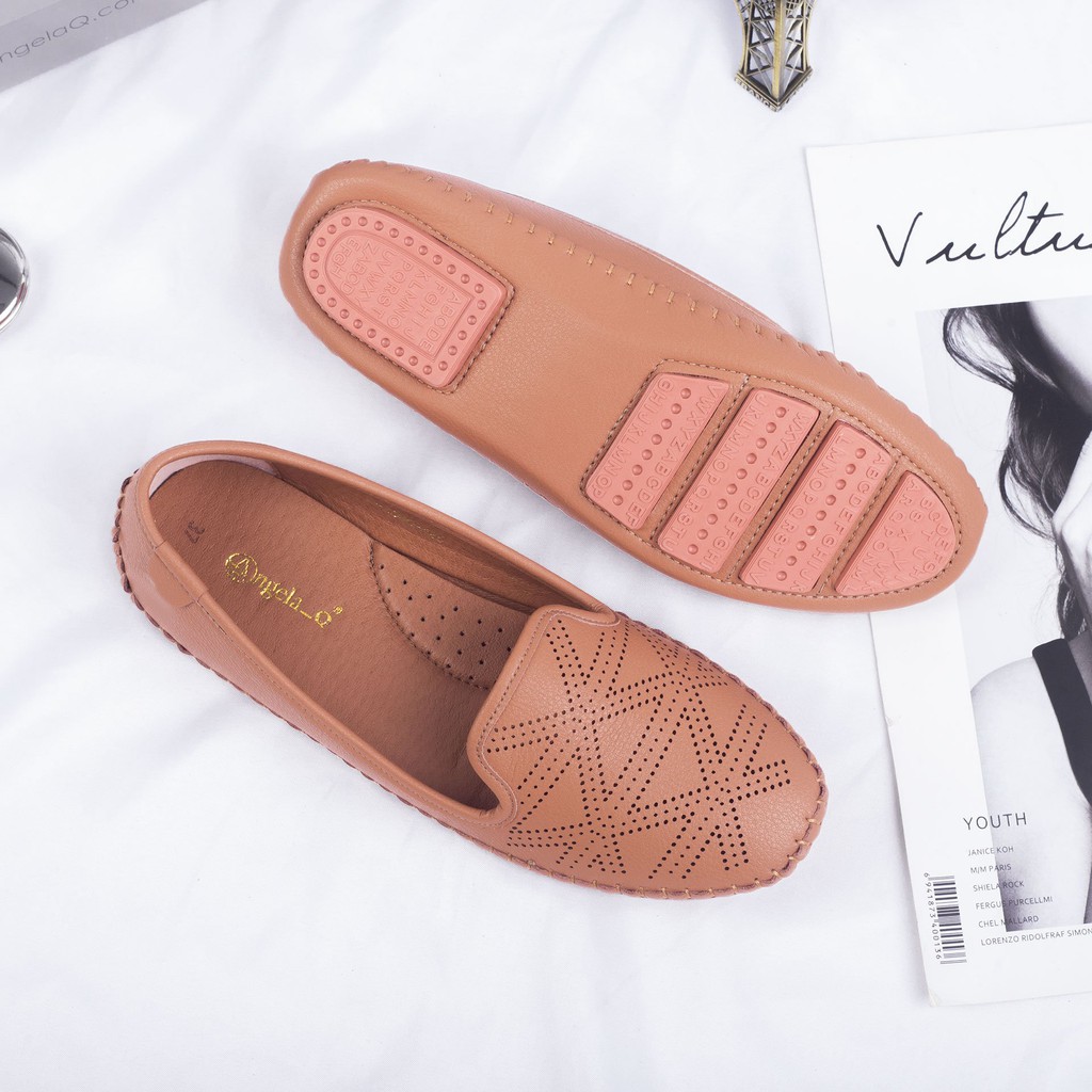 [CÓ SẴN] GIÀY MỌI THƯƠNG HIỆU ANGELA-Q, DA THẬT, GIÁ XƯỞNG, MÃ BB01  BẢO HÀNH ĐẾ VÀ KEO TRỌN ĐỜI | BigBuy360 - bigbuy360.vn