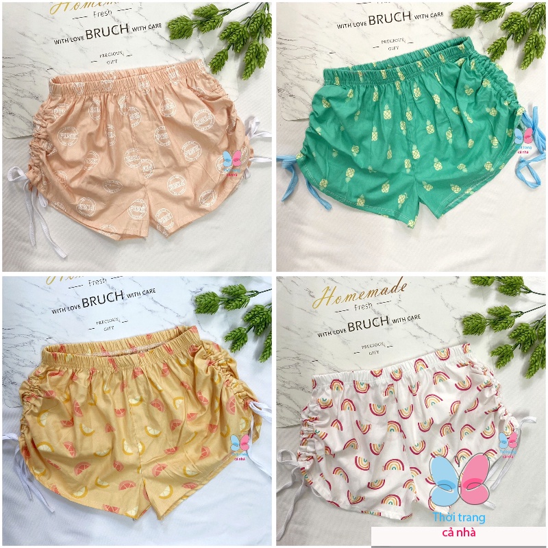 [XẢ HÀNG]Quần đùi bé gái freesize từ 34-38kg vải kate mềm mát - QG76