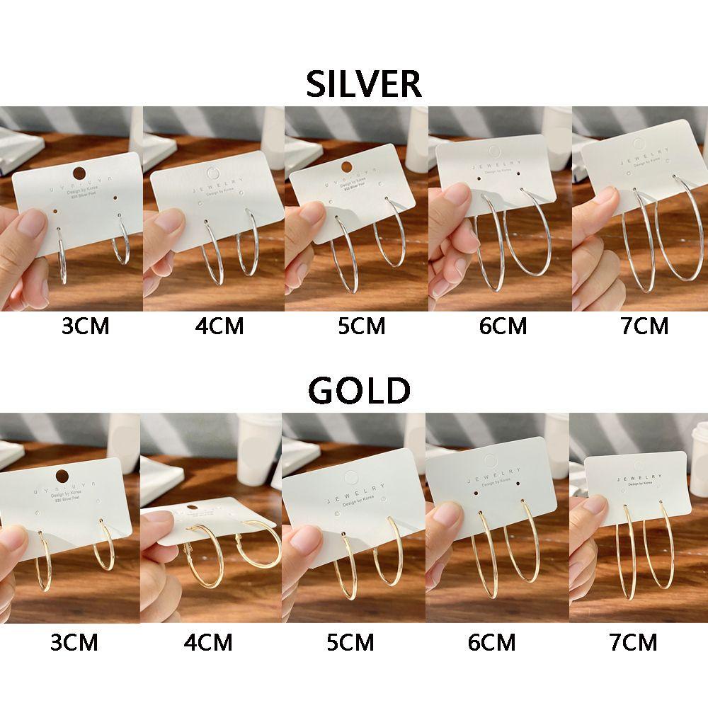 1 Khuyên Tai Tròn Cỡ 3CM-7CM Phong Cách Cổ Điển Thời Trang