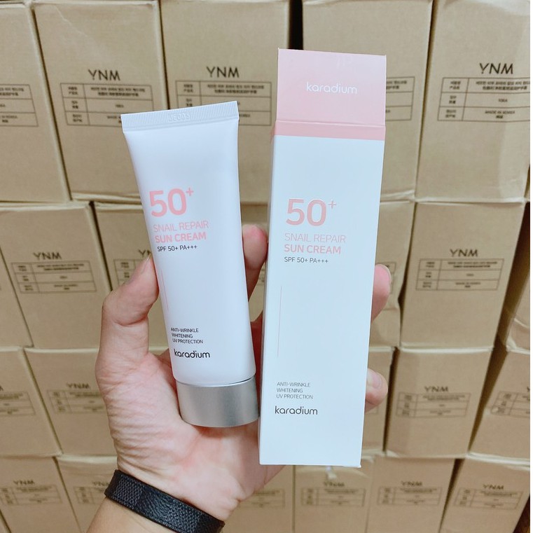 [Mẫu mới] Kem Chống Nắng Karadium SPF 50+ PA +++ làm trắng da, có thể thay kem lót 70ml