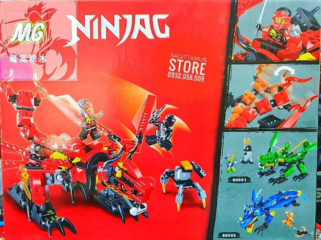Lego MG Lắp Ráp Rồng Bay NinjaG 66002