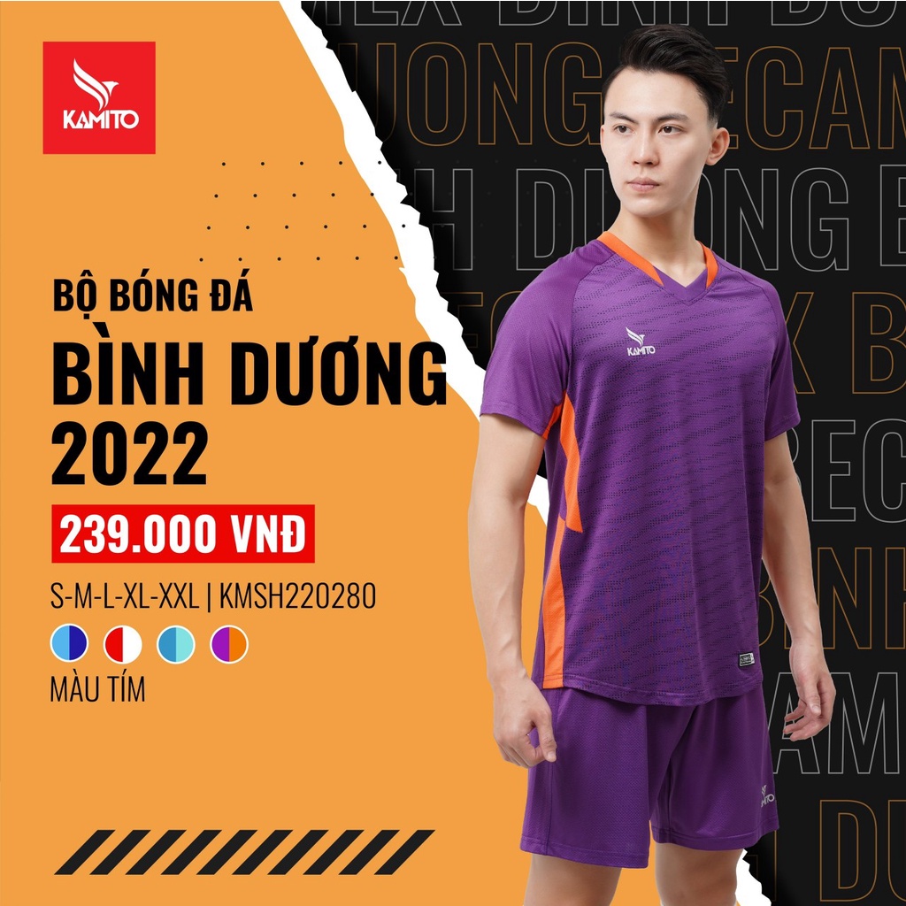 BỘ QUẦN ÁO BÓNG ĐÁ BECAMEX BÌNH DƯƠNG 2022
