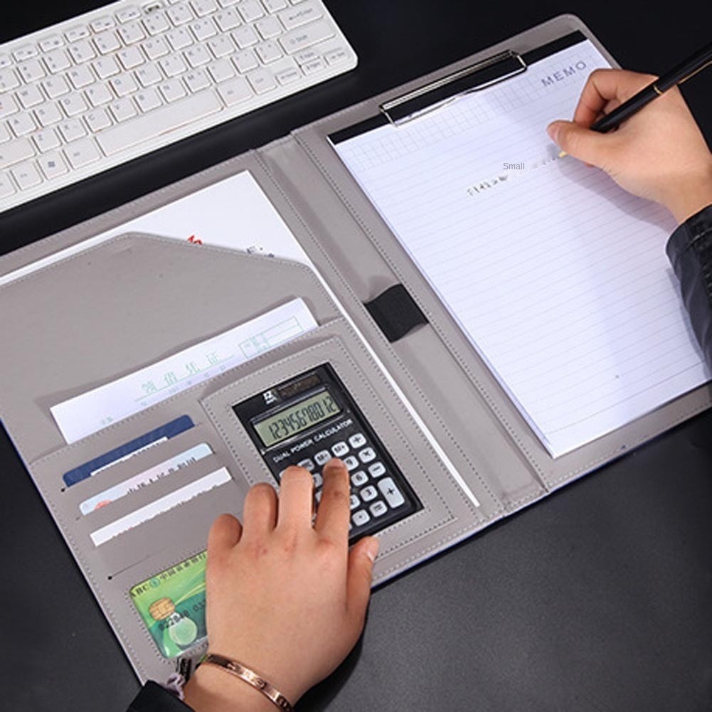 Bìa Đựng Hồ Sơ Tài Liệu Khổ A4 Bằng Da Đa Năng