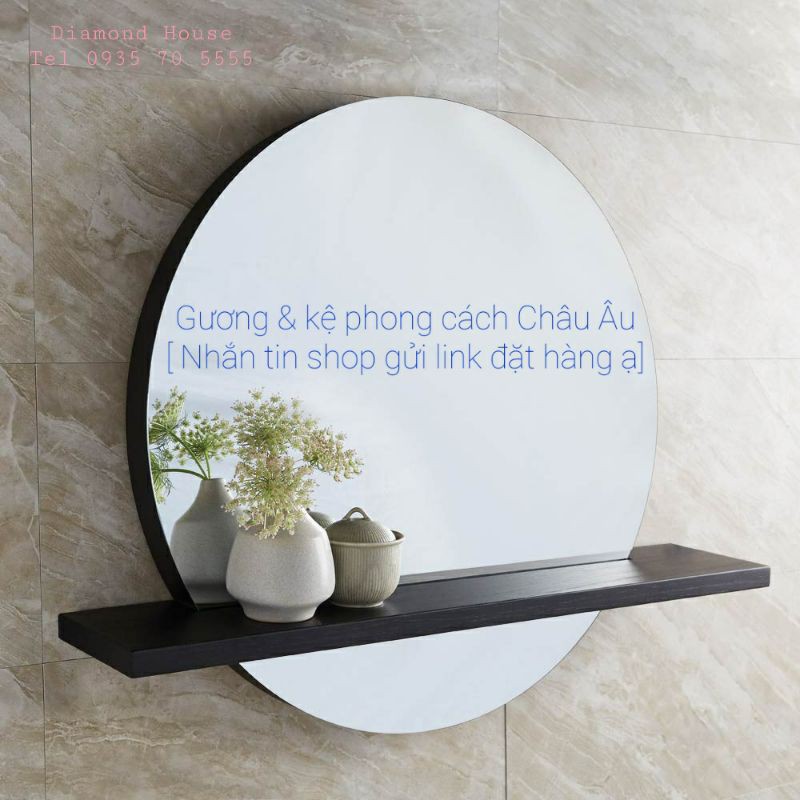 [Giá tại xưởng] Gương Tròn treo tường đa sắc Diamond House Mirror D60 - D50 - D40