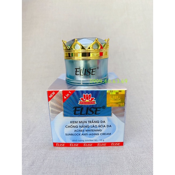 Kem ELISE 10g Mụn Trắng Da Chống Nắng LH