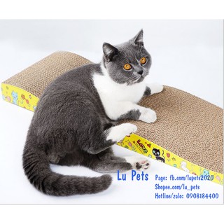 Bàn cào móng cho mèo - Bàn cào móng cho mèo kèm 1 túi cat nip(cỏ mèo) ( Ảnh Thật)