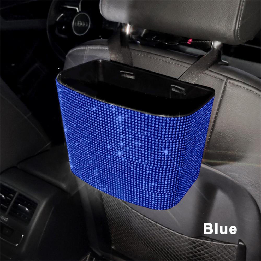 Thùng Rác Đính Đá Treo Lưng Xe Hơi Tiện Lợi