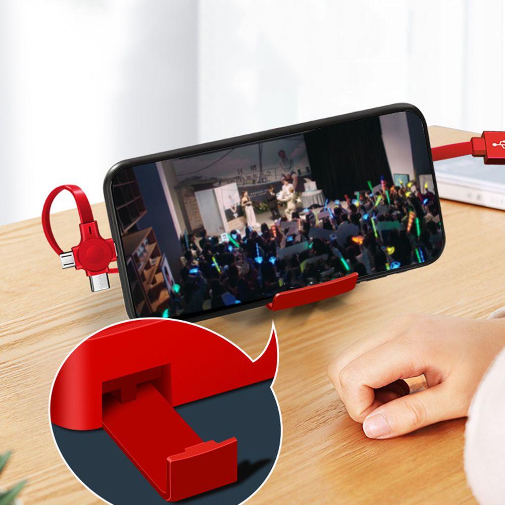 Dây Cáp Sạc One-Trong-three Đa Chức Năng Bền Bỉ Tiện Dụng Dành Cho Điện Thoại Di Động