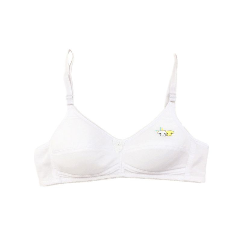 Áo ngực cotton không gọng in hình hoạt hình dễ thương cho học sinh
