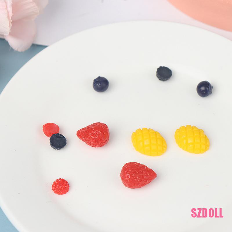 Mô Hình Trái Cây Dâu Tây/Dâu Tây Mini Ts2Szdoll Tỷ Lệ 1/12 Dùng Trang Trí Nhà Búp Bê