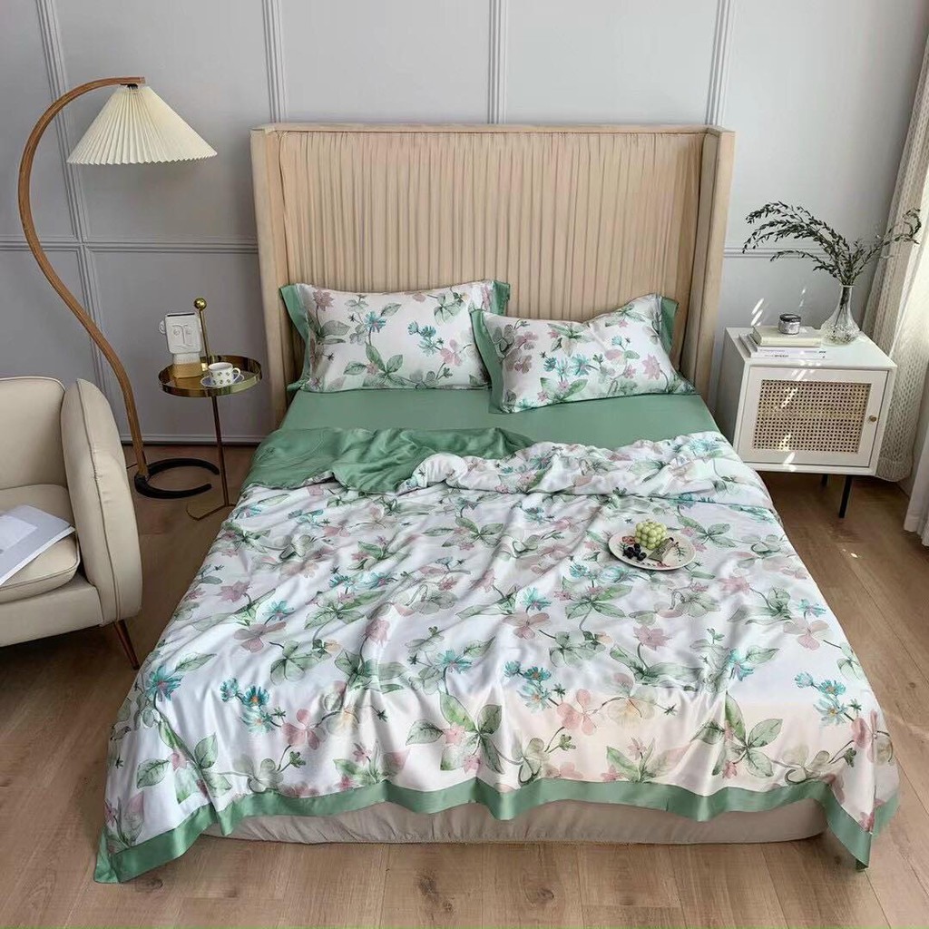 [CHÍNH HÃNG] SET CHĂN GA GỐI TENCEL 60S LỤA LẠNH NHẬP KHẨU ĐẲNG CẤP LUXURY SANG TRỌNG