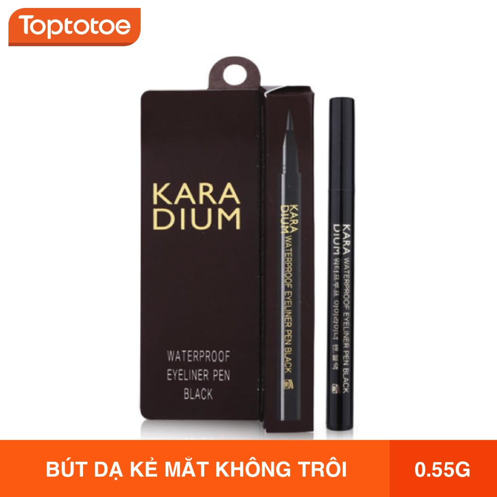 Bút Dạ Kẻ Mắt Karadium Waterproof Eyeliner Pen Black