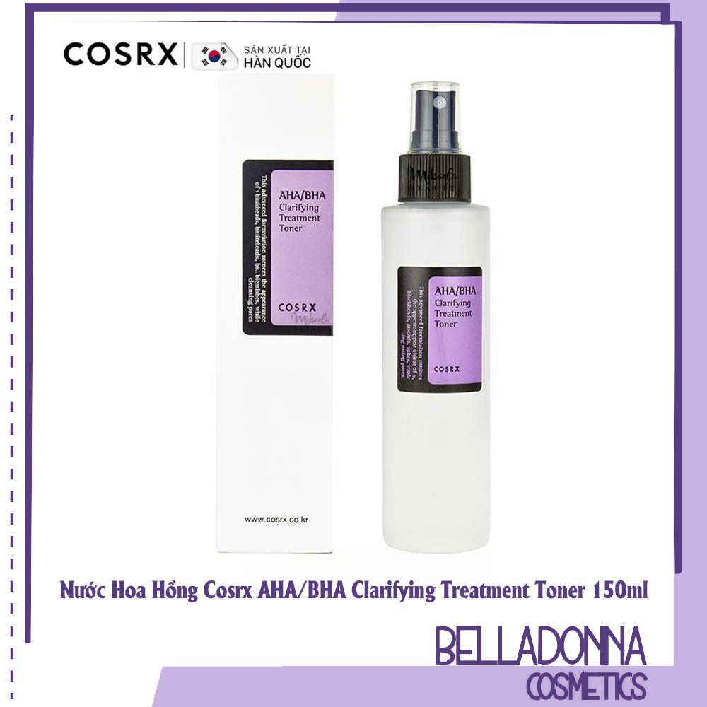 Nước Hoa Hồng Cosrx AHA/BHA Clarifying Treatment Toner 150ml