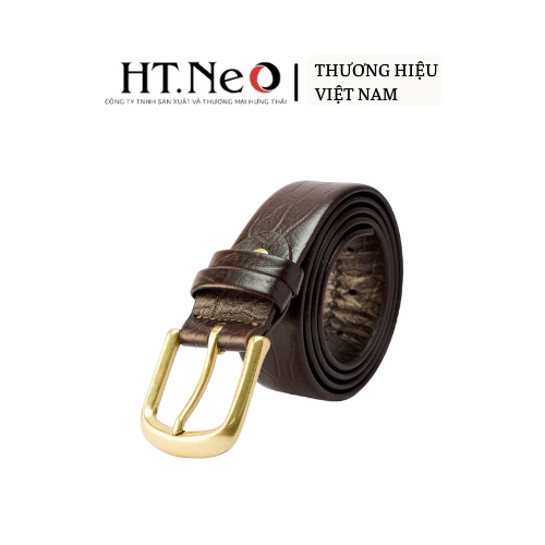 Thắt lưng nam da HT.NEO da thật nguyên miếng siêu dẻo dai, thiết kế lịch thiệp nam tính DL22