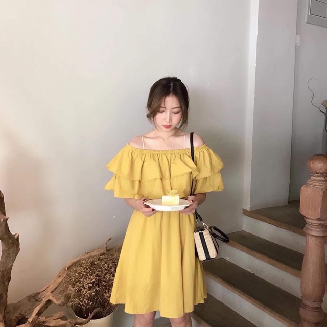 ĐẦM TRỄ VAI - ĐẦM LILY DRESS ( KÈM ẢNH THẬT TRẢI SÀN ) | BigBuy360 - bigbuy360.vn