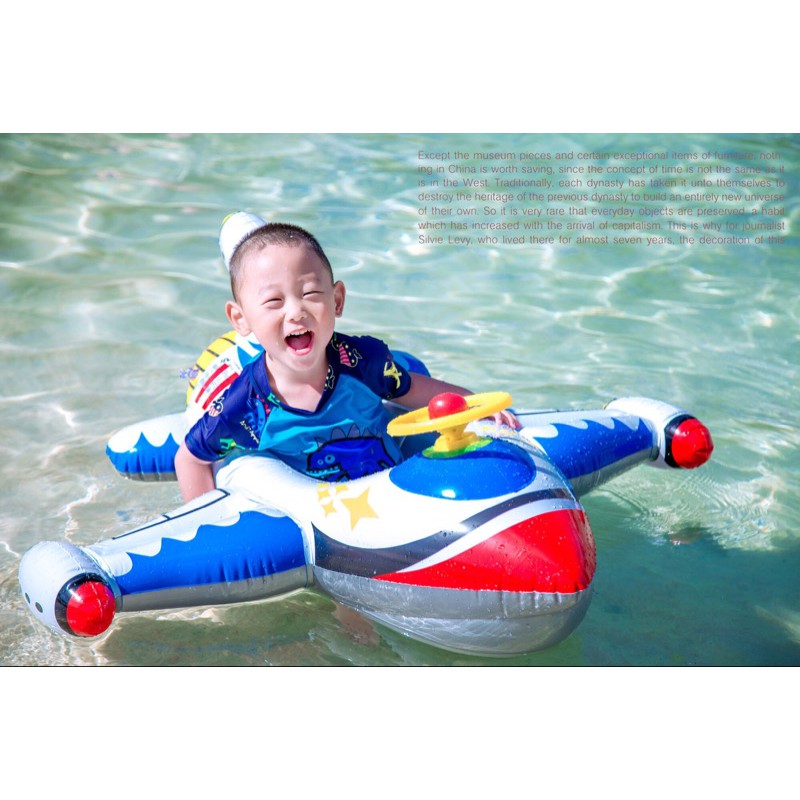 Phao bơi trẻ em bé trai Máy bay đáng yêu