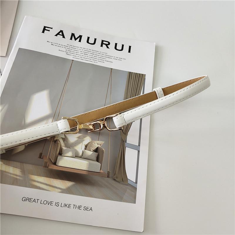 Thắt lưng co giãn có khóa kiểu dáng đơn giản thời trang thanh lịch cho nữ