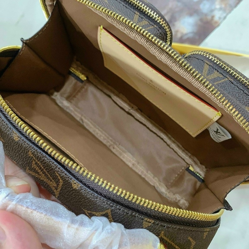 Túi chéo Lv hộp Crossbody hoa nâu size 21cm fullbillbox seal kèm móc