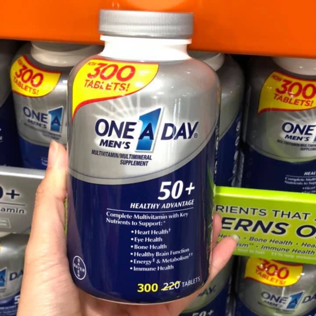 Lọ 300 Viên One A Day Dành Cho Nam Trên 50 Tuổi