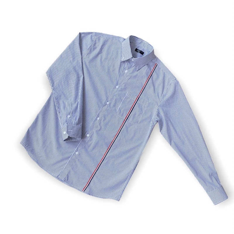Áo sơ mi dài tay nam mẫu sọc túi ,vải Cotton xịn, chuẩn form - Regular fit, đứng form - HALIOMAN