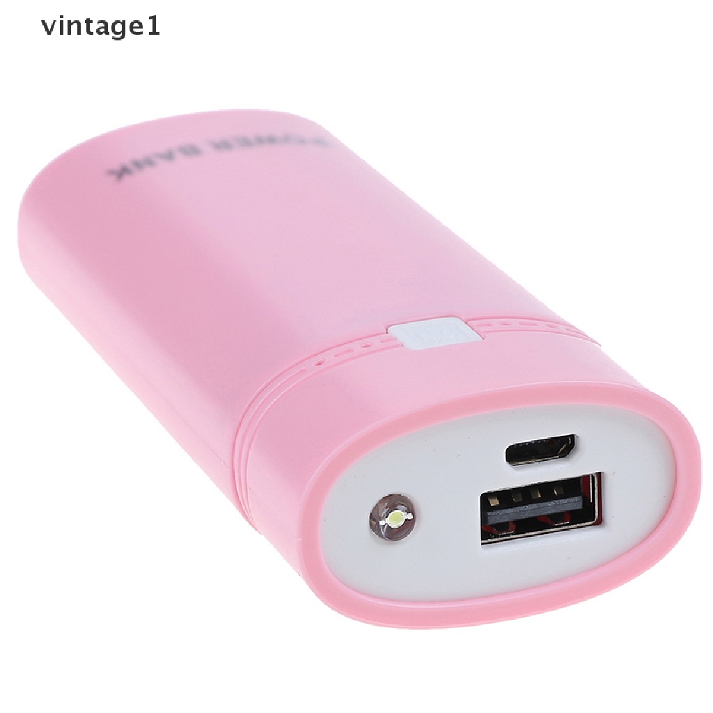 Pin Sạc Dự Phòng Cho Điện Thoại 1  2 X 18650 USB Có Đèn Flash