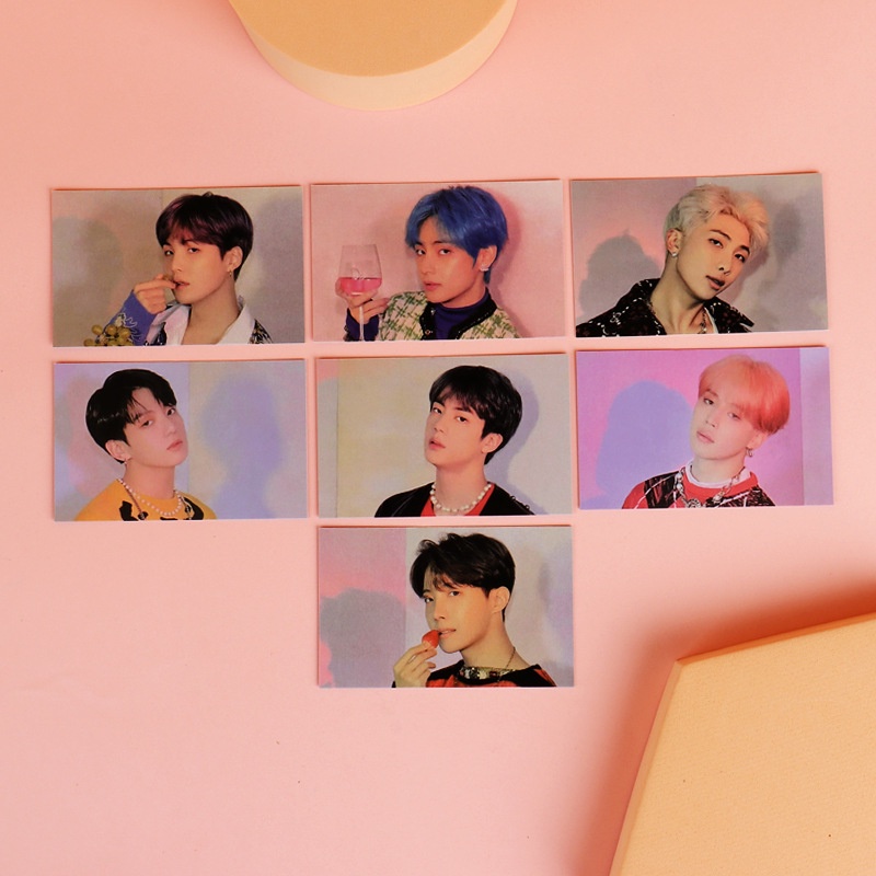 7 Cái / bộ Kpop BTS Bangtan Boys Pop Up Store Bingo Photocard Bưu Thiếp ARMY Hàng Mới Về