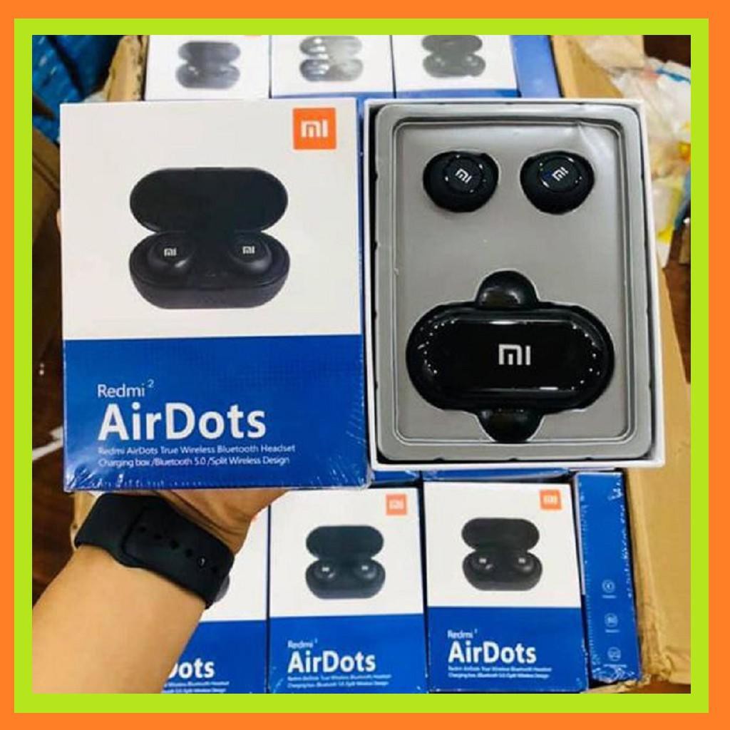 [KHÔNG HAY HOÀN TIỀN] Tai Nghe Bluetooth AirDots Redmi2 Đen,Công Nghệ 5.0,Bass tress nghe cực đỉnh,pin cực trâu