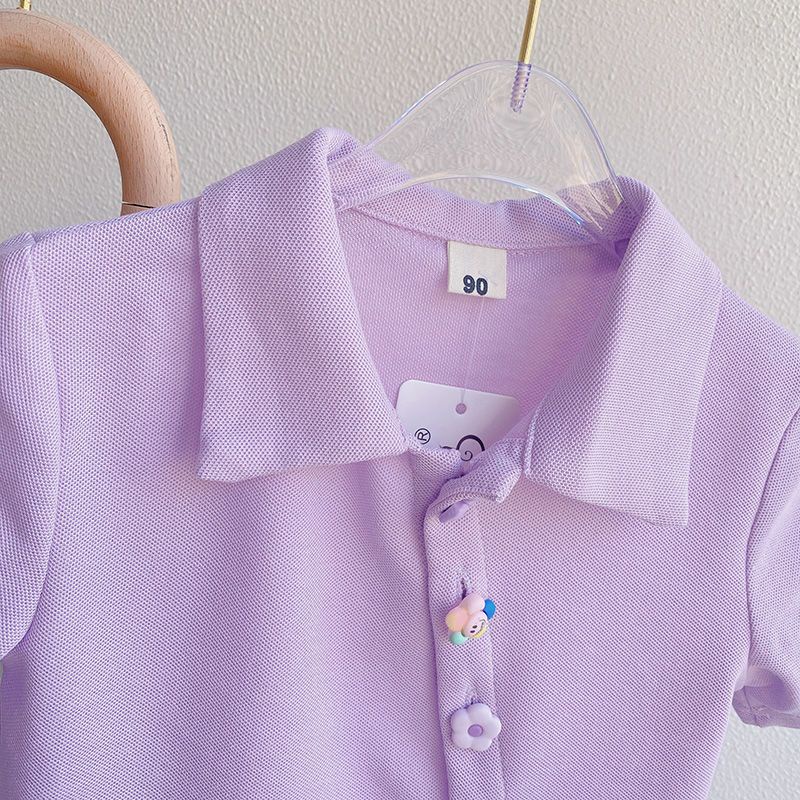 Set Đồ Thể Thao 5 Món Áo Thun Tay Ngắn In Họa Tiết Hoạt Hình Thời Trang Mùa Hè Cho Bé Gái