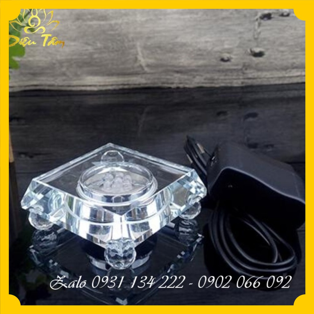 Đèn led pha lê làm sáng tượng đổi 7 màu đồ phong thuỷ trang trí tượng phật