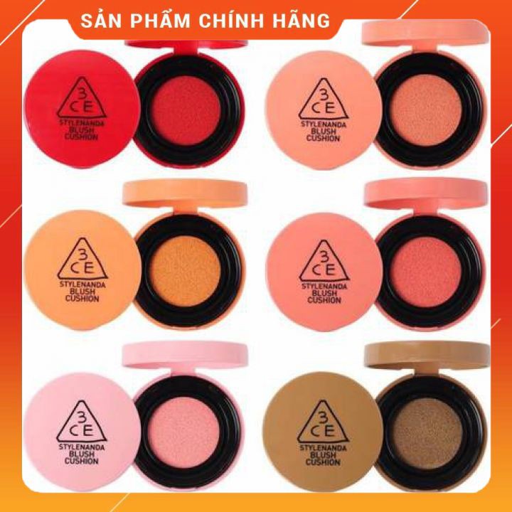 Má Hồng Dạng Cushion Bền Màu, Lâu Trôi 3CE Blush Cushion