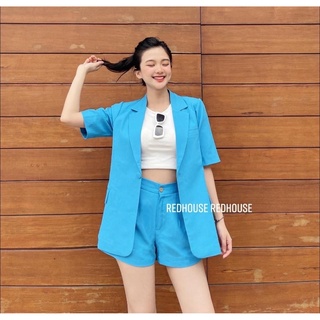 Set blazer cộc tay + quần đùi