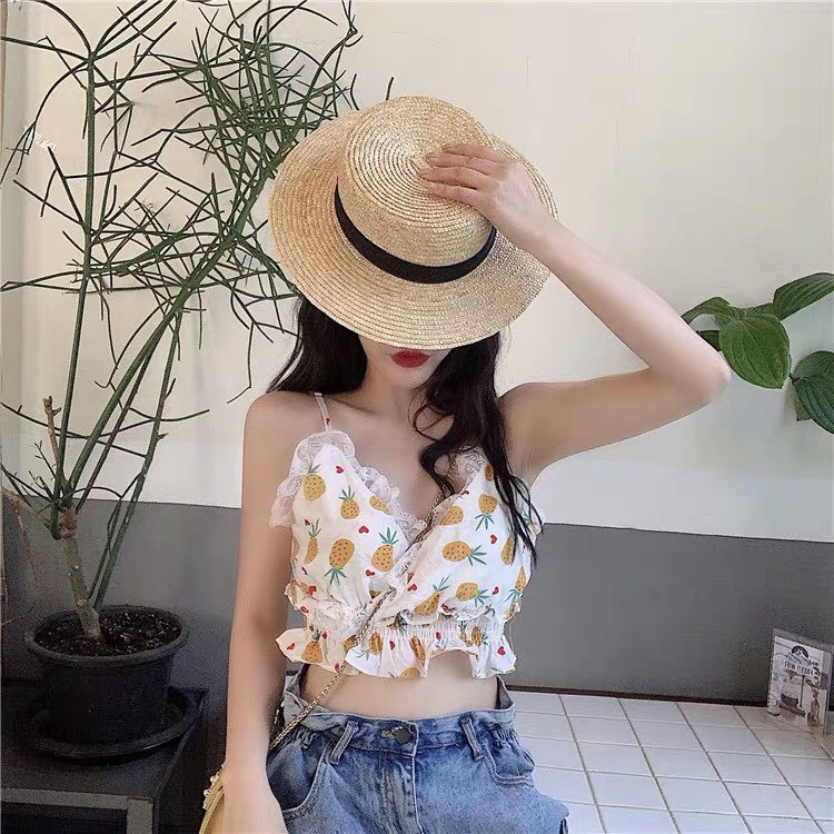 Áo hai dây voan hoa quả ngày hè tươi mát TTSA0078