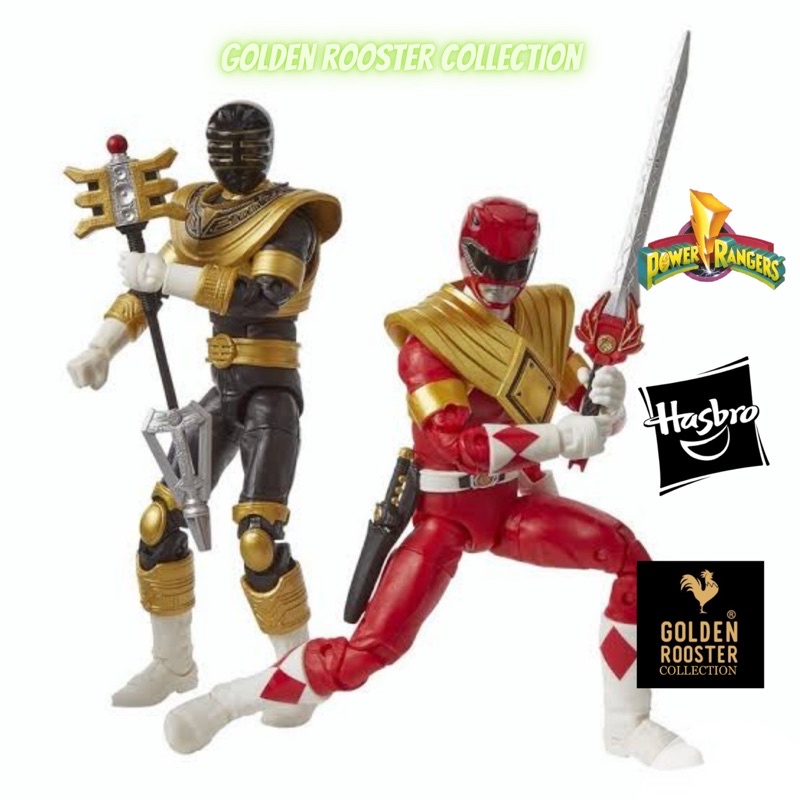 Mô hình nhân vật SDCC Lightning Collection Exclusive: MMPR Red Ranger & Zeo Gold Ranger 2-Pack