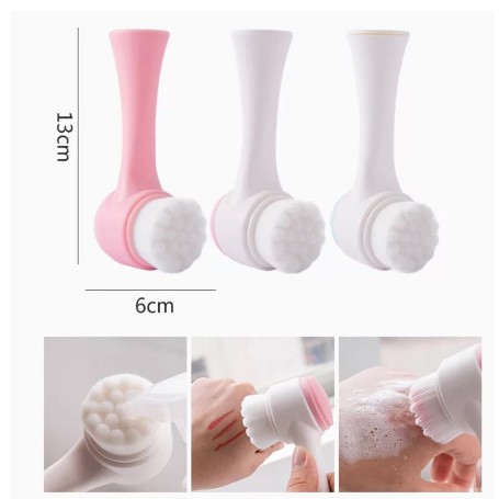 Cây Cọ Rửa Mặt Silicon 2 Đầu Massage Chuyên Dụng Rửa Sạch | BigBuy360 - bigbuy360.vn