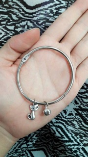 Combo 10 vòng kiềng gắn charm xi bạc