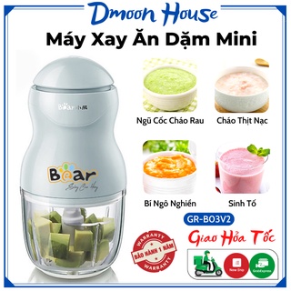Máy xay đa năng bear 300ml cao cấp model gr-b03v2 - xay đồ ăn dặm cho bé - thiết kế nhỏ gọn dễ dàng mang ra ngoài