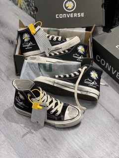 Giầy conves hoa cúc bẩn 1:1 ( full box + free ship )