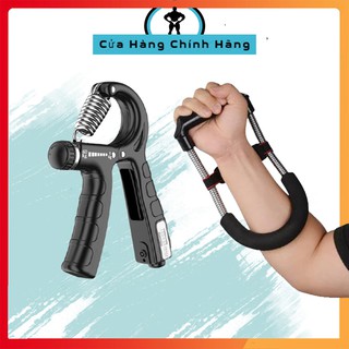 ComBo 2 Sản Phẩm Dụng Cụ Tập Gym Tại Nhà, chữ U tập cơ tay và kìm tập tay đếm số cao cấp